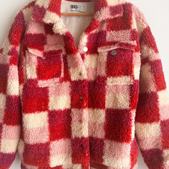 Beach Riot Laurie Jacket Plaid Multicolour S - Picture 3 of 7
